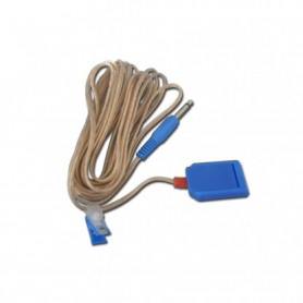 Cablu de conectare pentru electrod neutru de unica folosinta, L 500 cm, mufa mono de 6,3 mm - F7902