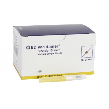 Ace Vacutainer® 20G x 1 1/2" galben - BD 360215 - pachet de 100 buc