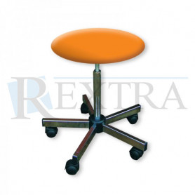 Scaun laborator Rexmobel fix fus filetat portocaliu