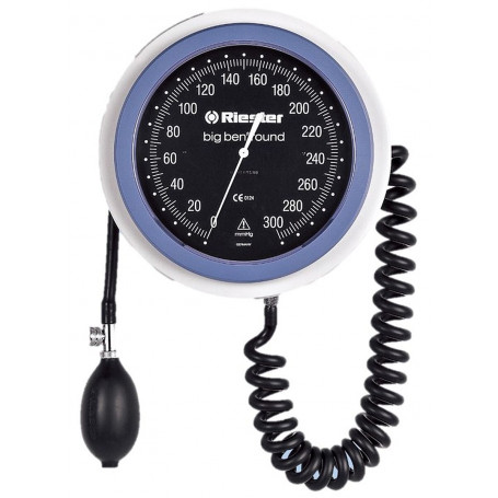 Tensiometru de perete Riester big ben cu cadran rotund, manseta velcro pentru adulti, 2 tuburi, 1459