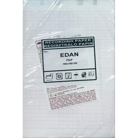 Hartie Monitor Fetal Edan F2-F9P 150 mm x 100 mm x 150 pagini, rosu