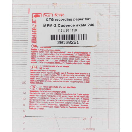 Hartie CTG Edan Cadence 112 mm x 90 mm x 150 pagini, rosu