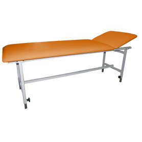 Canapea examinare, inaltime reglabila, portocaliu, 190 x 60 x 59 - 74 cm