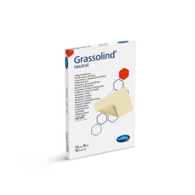 Comprese sterile neaderente, GRASSOLIND Neutral 7,5 x 10 cm (10 buc/pach)